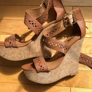 Charlotte Russe Shoes - NWOT Charolette Russe Size 7 Brown Wedges Charlotte Russe Shoes - NWOT Charolette Russe Size 7 Brown Wedges